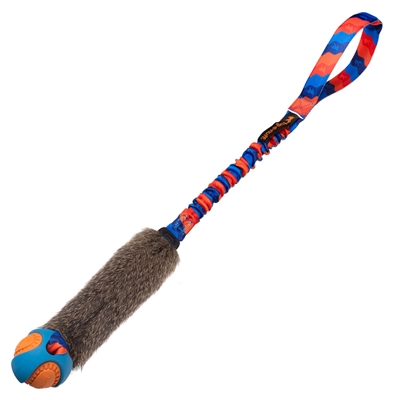Tug-e-nuff Wondabunny Powerball Bungee Dummy med Bold Orange & Blå